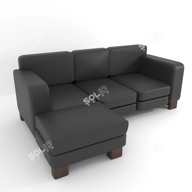 2021 Modern Sofa - Stylish and Comfortable 3D model image 1