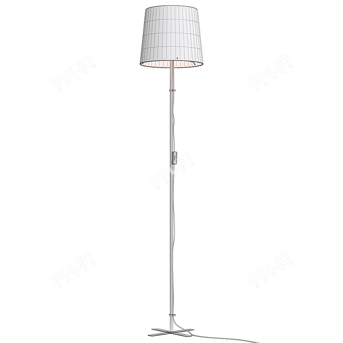 BARLAST Floor Lamp: Chic Black and White Design 3D model image 2