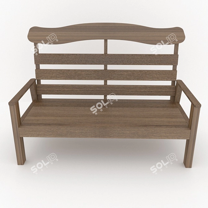 2021 Bench: Modern Design, Premium Quality 3D model image 3