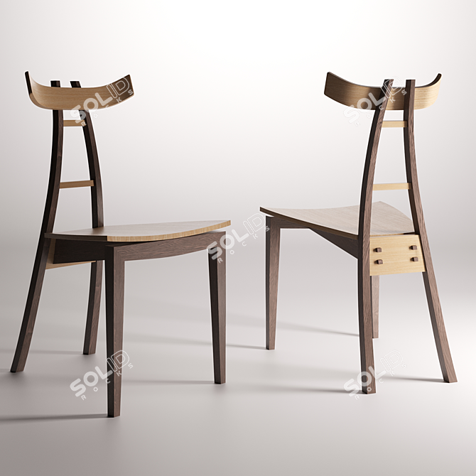 Sleek Comfort: Modern Chair 3D model image 1