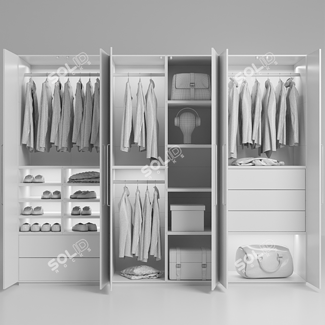 Complete Wardrobe Set 3D model image 2