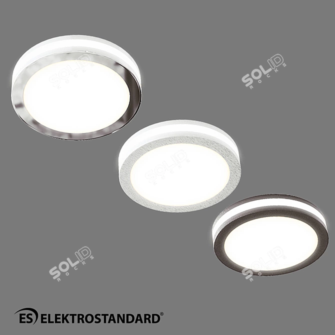 OM LED Spotlight, 5W, Elektrostandard 3D model image 10