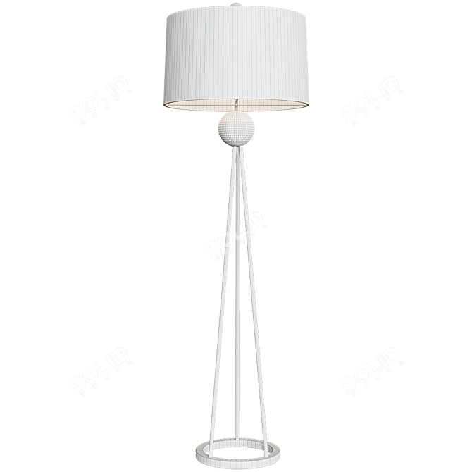 Elegant Kayden Floor Lamp 3D model image 2