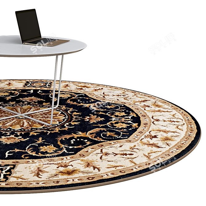 Elegant Circle Rugs | No. 270 3D model image 2