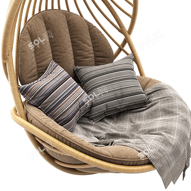 Ultimate Hanging Lounge Chair: The Epitome of Relaxation 3D model image 6