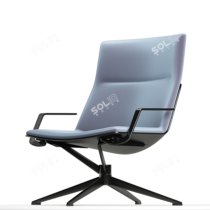 Italian MDF ITALIA Neil Armchair 3D model image 4