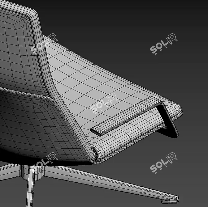 Italian MDF ITALIA Neil Armchair 3D model image 5