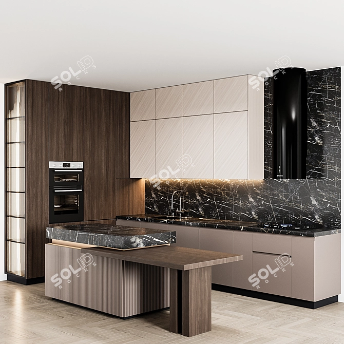 Sleek Kitchen Upgrade: Modern65 3D model image 2