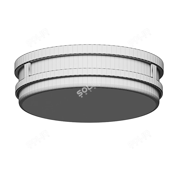 Vie LED Flushmount: Elegant and Stable Ceiling Light 3D model image 4