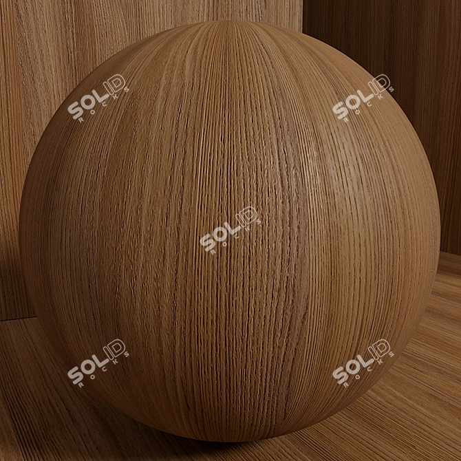 Seamless Elm Wood Set 3D model image 2