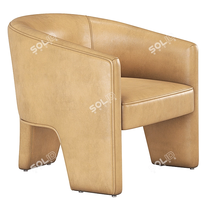 Elegant Grayson Fae Chair 3D model image 1
