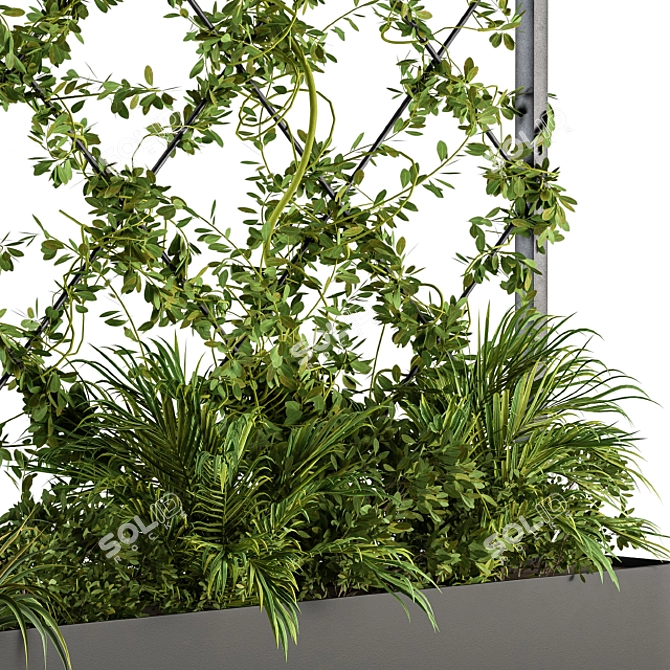 Outdoor Oasis: Vertical Garden Solution 3D model image 3