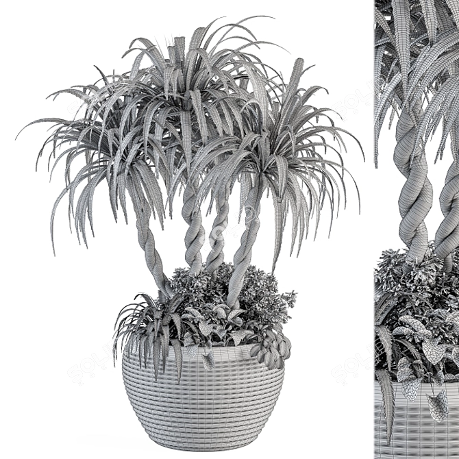 Fresh Greens: Outdoor Plant Set 3D model image 3