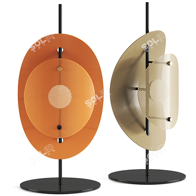 Corolle Table Lamp: Elegant Lighting Solution 3D model image 2