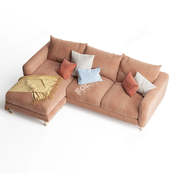 Ultimate Comfort Squishmeister Sofa 3D model image 4