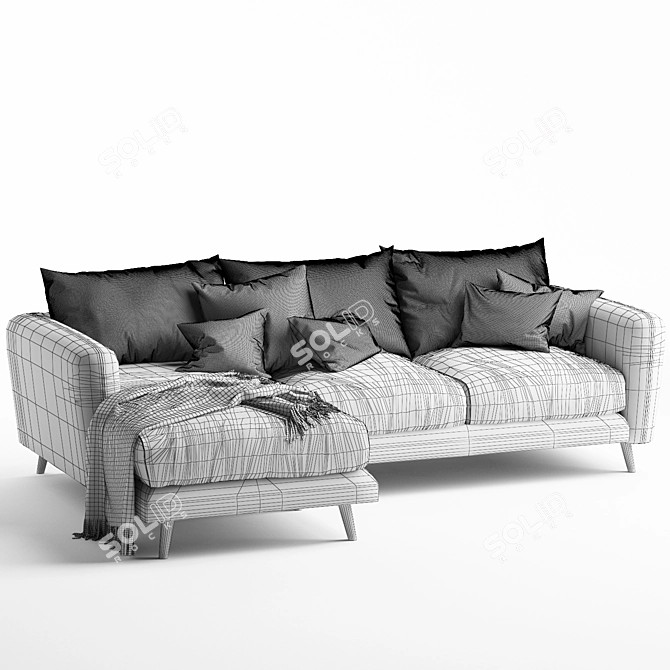 Ultimate Comfort Squishmeister Sofa 3D model image 7