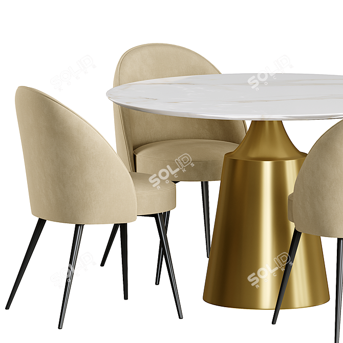 Elegance Defined: Eichholtz Cooper Dining Table 3D model image 3