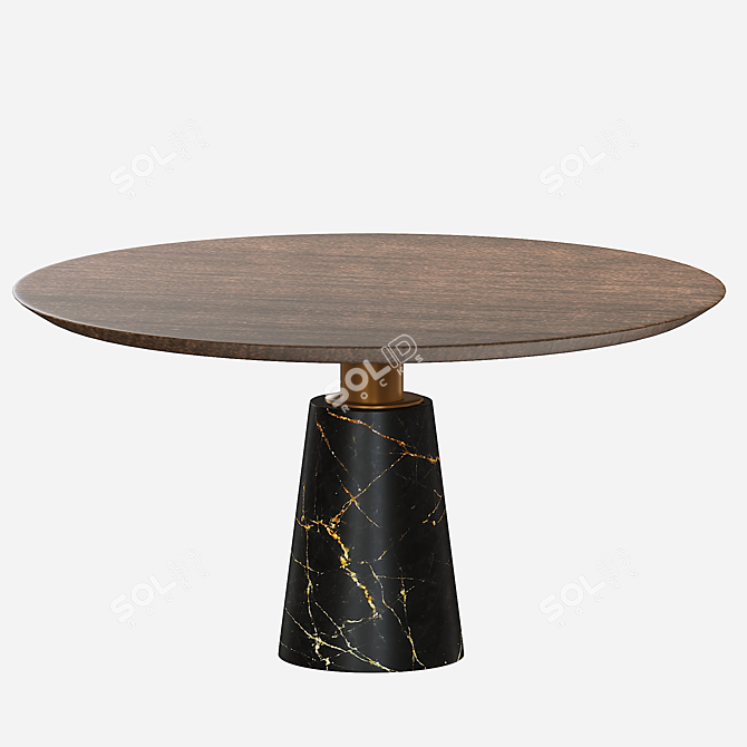 Elegant Eichholtz Chloe & Genova Dining Table 3D model image 3