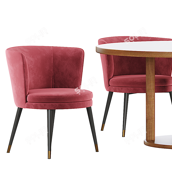 Elegant Eichholtz Grenada Dining Table 3D model image 2