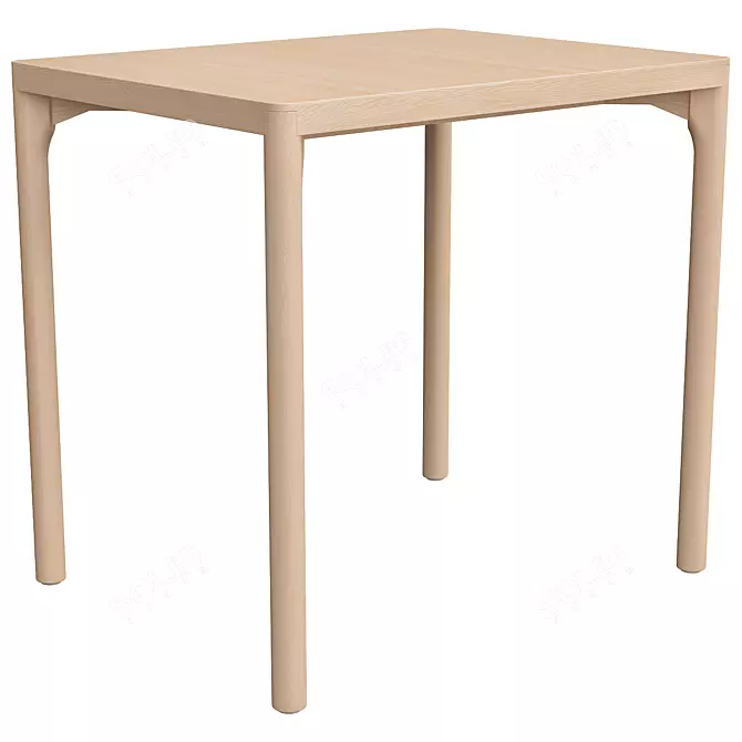 RÅVAROR Oak Dining Table 60x78 cm 3D model image 1