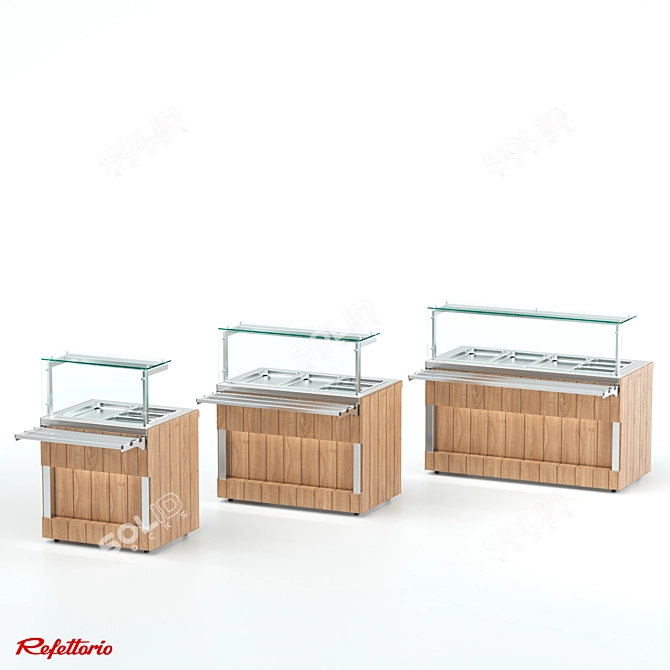 Refettorio RM2 х Capital Bain-Marie: Professional Equipment for Main Courses 3D model image 3