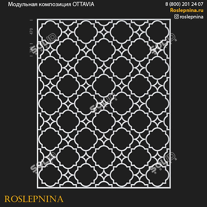 Title: Modular Elegance: OTTAVIA by RosLepnina 3D model image 1