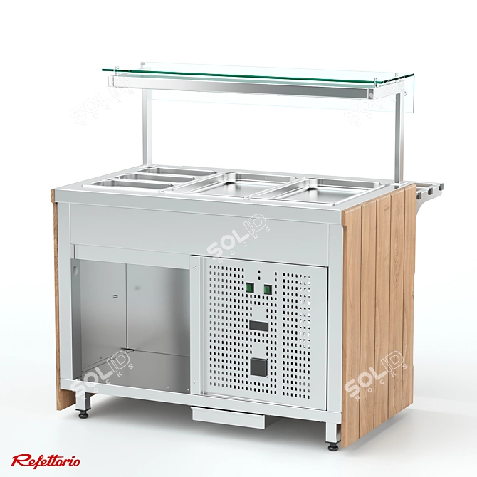 RC1 Capital Refrigerated Counter (100) 3D model image 2