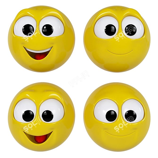 Realistic Emoji Pack | High Quality 3D Models 3D model image 2