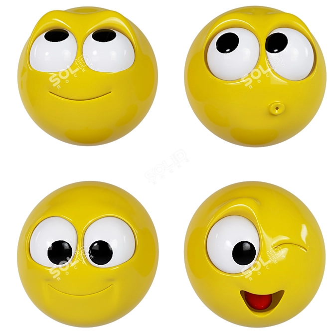 Realistic Emoji Pack | High Quality 3D Models 3D model image 3