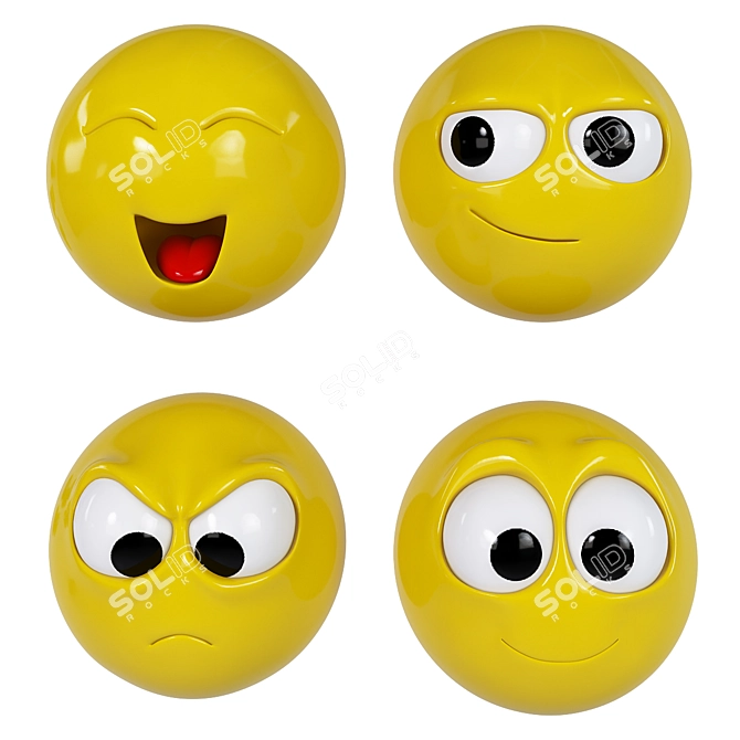 Realistic Emoji Pack | High Quality 3D Models 3D model image 4