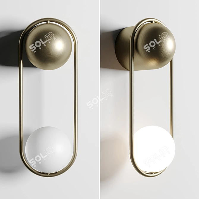 Modern Mila Sconce: Elegant Wall Light 3D model image 1