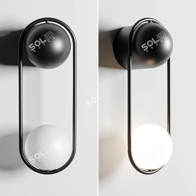 Modern Mila Sconce: Elegant Wall Light 3D model image 2