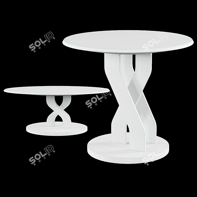 Modern Catania Coffee Table 3D model image 8