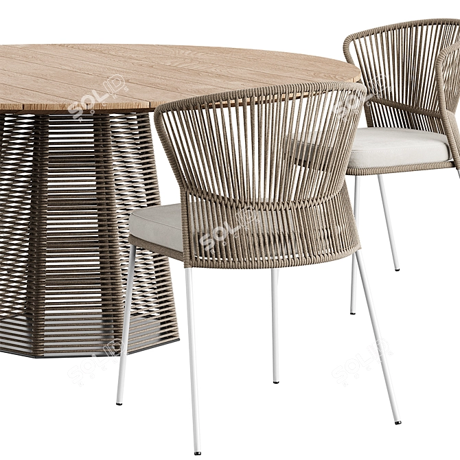 Sophie Ola Dining Set 3D model image 6