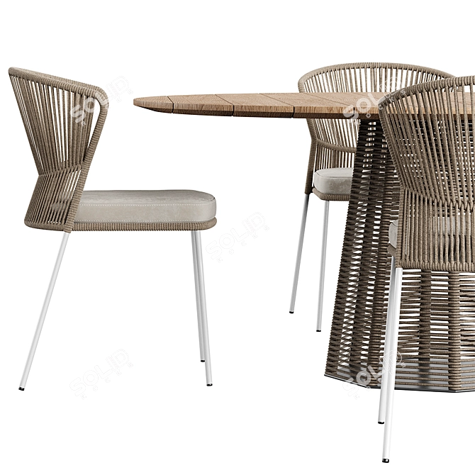 Sophie Ola Dining Set 3D model image 1