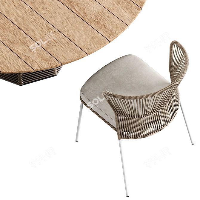 Sophie Ola Dining Set 3D model image 2