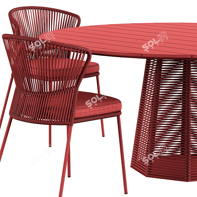 Sophie Ola Dining Set 3D model image 4