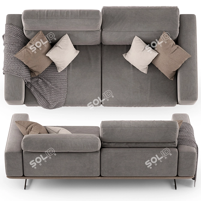 Modern Italian Style Sofa: Egoitaliano Gloria 3D model image 3