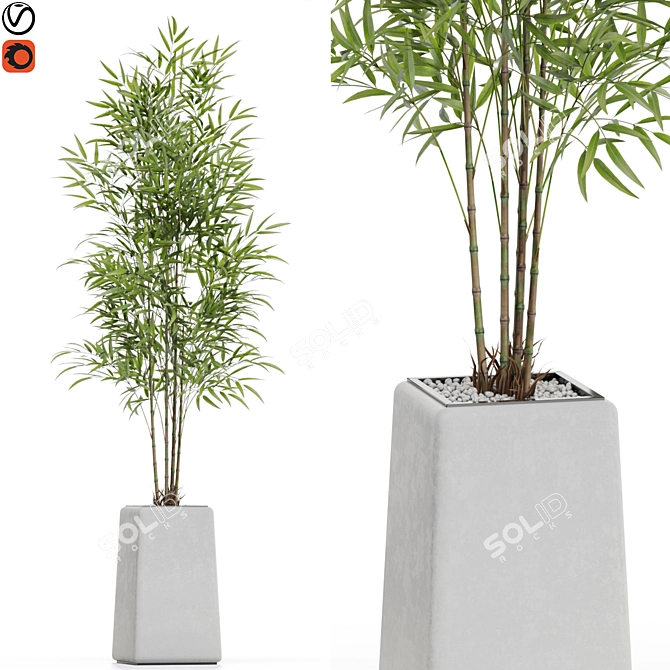 Green Oasis: 614 Exquisite Plants 3D model image 1