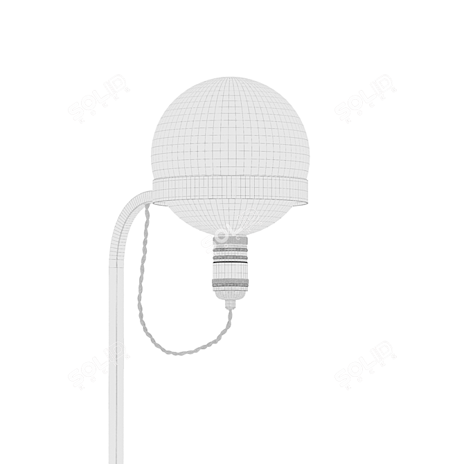 Braxton Brass Floor Lamp 3D model image 4