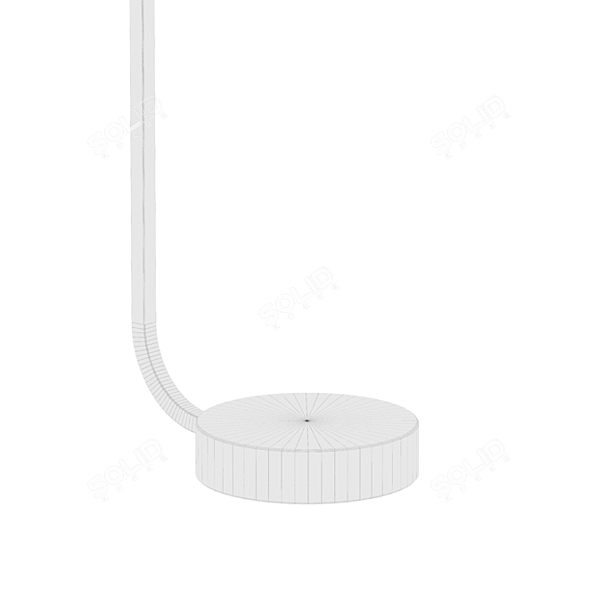 Braxton Brass Floor Lamp 3D model image 5