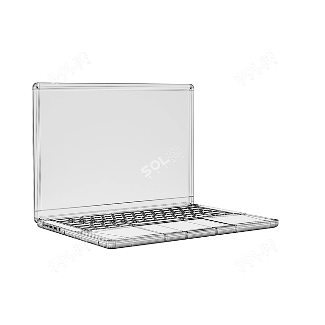 2021 Apple MacBook Pro 14" - Cutting-Edge Tech 3D model image 6