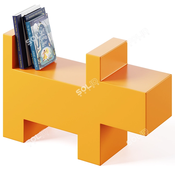 Dogbox: Children's Shelf-Seat by GAEAforms 3D model image 3