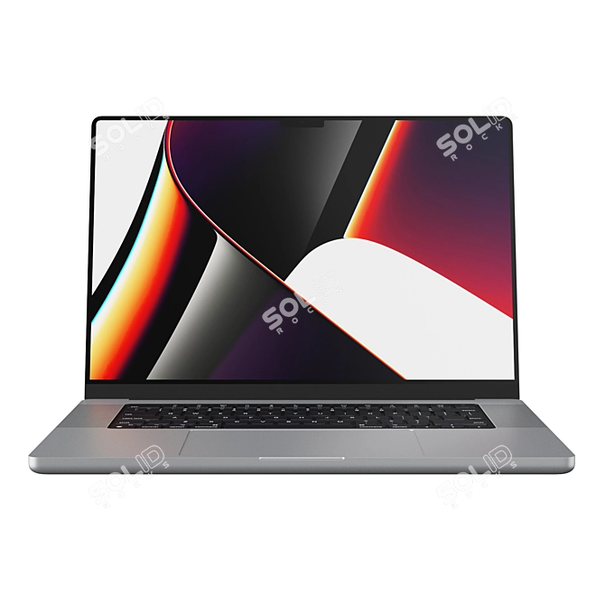 Apple MacBook Pro 16" 2021: Powerful & Sleek 3D model image 1