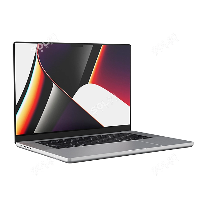 Apple MacBook Pro 16" 2021: Powerful & Sleek 3D model image 2