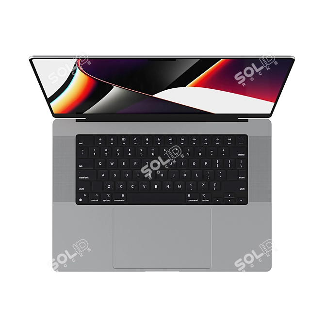 Apple MacBook Pro 16" 2021: Powerful & Sleek 3D model image 6