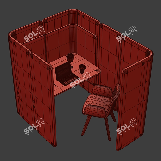 OrangeBox Coppice WorkStation 3D model image 7