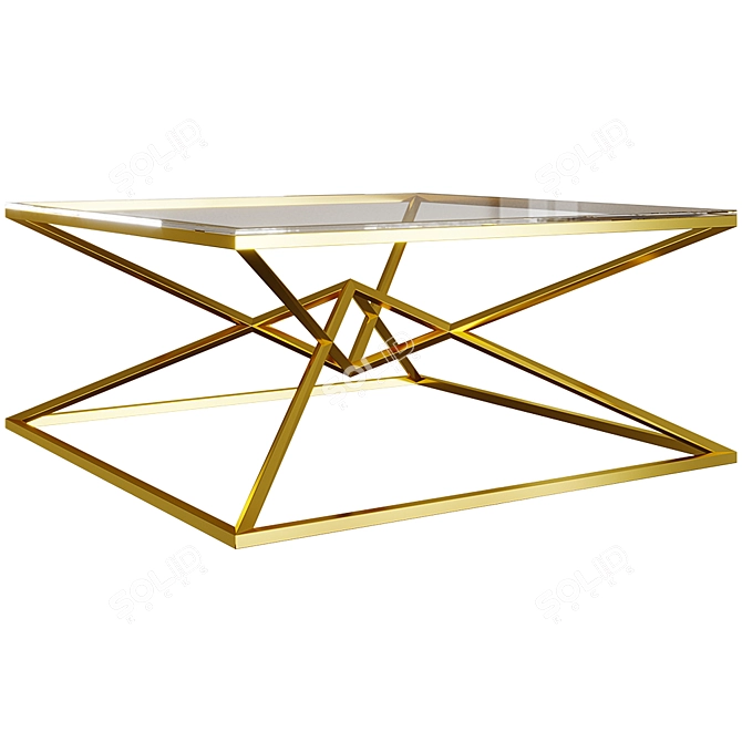 EICHHOLTZ Connor Coffee Table 100x100cm 3D model image 1