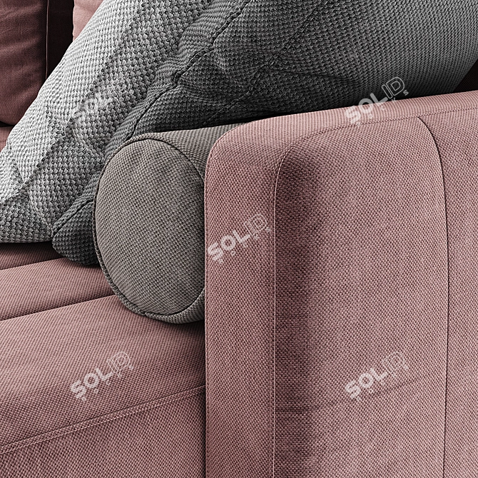 Elegant Corner Sofa: Markful 3D model image 6