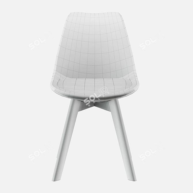 Frankfurt Velvet Chair: Elegant and Comfortable 3D model image 6